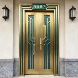 art - deco sci - fi door