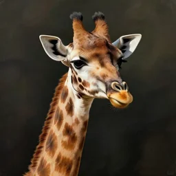 a giraffe drawn like one of your french girls