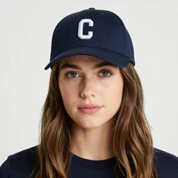 a portrait of Olivia Wilde wearing a baseball hat