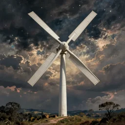 mythological mystical celestial wind turbine by leonardo da vinci