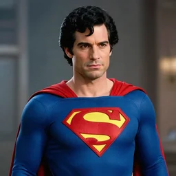 a still of bob ross as superman, cinematic lighting. 4 k.
