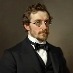 portrait of'the orb'in a suit, elegant, monocle, bowtie, by ilya repin