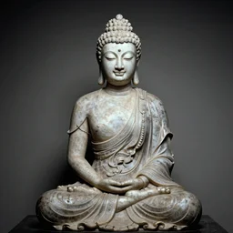 Lucille Ball as a Buddha statue,