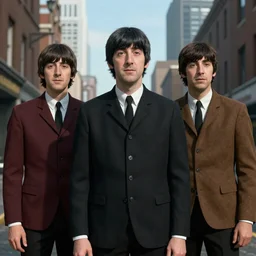 the Beatles as a gang in unreal engine 5 8k ultra high quality