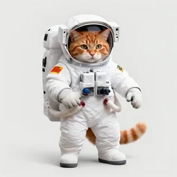 astronaut stripped orange cat, russian art, op art