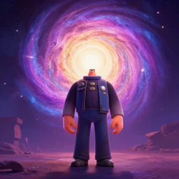 the creator of the universe, Pixar, trending on artstation,