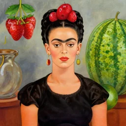 berries and watermelons by frida kahlo
