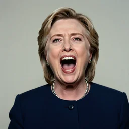 hillary clinton screaming, by bruce weber, mannerism 8 5 mm, f 1. 8