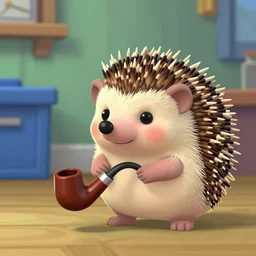 Smoothnic, a French pipe fitter hedgehog from the Bronx in an Sega Saturn game