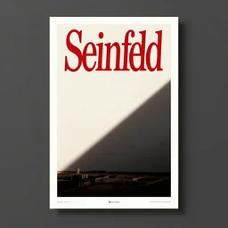 A minimalist poster for Seinfeld designed by Saul Bass