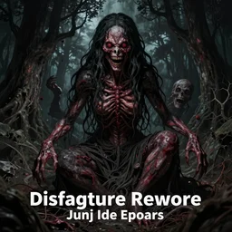 disfigure horrors, dark art by Junji Ito, cursed photograph, real, deep acid colors