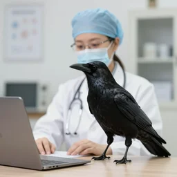 crow as a doctor
