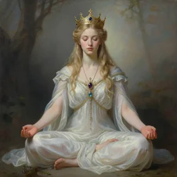 full body portrait of a beautiful ethereal delicate mage king meditative pose, highly detailed painting by gaston bussiere, craig mullins, j. c. leyendecker, 8 k, mid shot