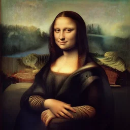 the woman in leonardo da vinci's mona lisa holds a beautiful cat in her hands, - n 4
