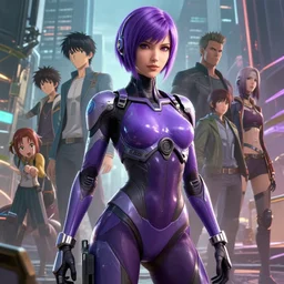 highly detailed portrait of gorgeous sexy idealized purple cortana in detroit : become human, stephen bliss, 8 k, unreal engine, fantasy art by greg rutkowski, rhads, ferdinand knab, makoto shinkai and james gurney, sakimichan, rossdraws, tom bagshaw, global illumination, radiant light, detailed and intricate environment