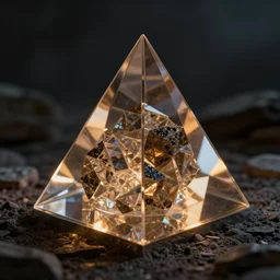 a healing orgone pyramid prism