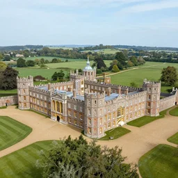 aerial photo of hampton court