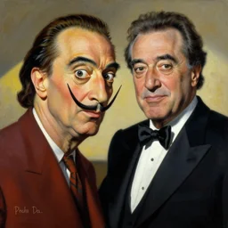 danny devito painted in the style of salvador dali, salvador dali, danny devito, detailed, painting