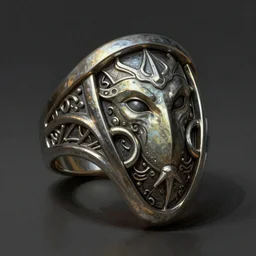 Sauron Ring, highly detailed, digital painting, trending on artstation, 30mm, by Noah Bradley
