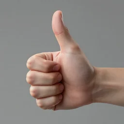 a surreal thumbs - up 8 k high definition, highly detailed, trending on artstation