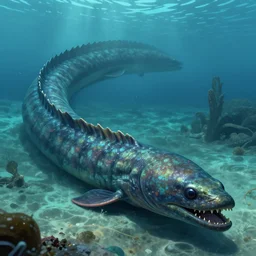 scp - 3 0 0 0 is a massive, aquatic, serpentine entity strongly resembling a giant moray eel ( gymnothorax javanicus ). the full length of scp - 3 0 0 0 is impossible to determine, but is hypothesized to be between 6 0 0 and 9 0 0 kilometers. the head of scp - 3 0 0 0 measures roughly 2. 5 m in