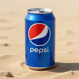 a giant pepsi can standing on sand, greg rutkowski, hyperdetailed, hyperrealistic, 4 k, deviantart, artstation, professional photography, concept art, art by notchalla