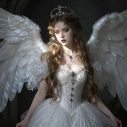 gothic princess angel girl. by hans zatzka