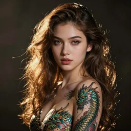 dragon with the girl tattoo
