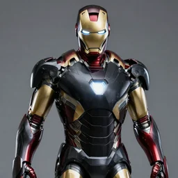 photo of a black and silver ironman, highly detailed, 4k