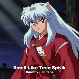 Yu Yu Hakusho anime in the style of Smell Like Teen Spirit by Nirvana music video