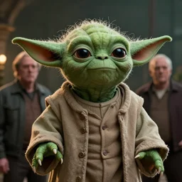 a green danny devito!!!!!! with ( ( ( ( yoda ) ) ) ) ears greg rutkowski and jason chan highly detailed, cinematic lighting, octane render, unreal engine lumen, very coherent. cinematic, hyper realism, high detail, octane render, 8 k