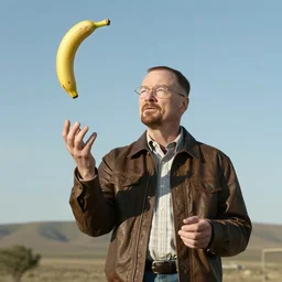 walter white juggling bananas, photography