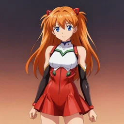a portrait of asuka langley soryu, wearing a cute german outfit, evangelion, anime girl, ambient lighting, smooth gradual consistent gradient shading, digital art