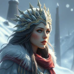 goddess of the winter, highly detailed, digital painting, artstation, concept art, smooth, sharp focus, illustration, unreal engine 5, 8 k, art by artgerm and greg rutkowski and edgar maxence