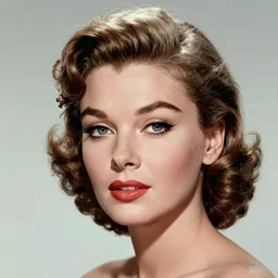 young beautiful lauren bacall color studio publicity photo , tight face shot portrait, highly detailed, digital painting, artstation, concept art, sharp focus, illustration, art , by norman rockwell