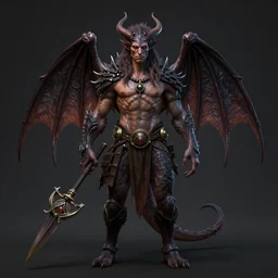 creature who is half human and half demon 8k Unreal Engine