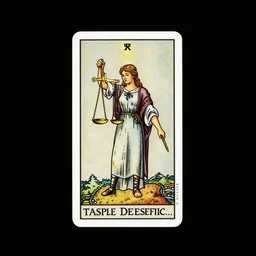 ''a tarot card, justice, magestic, by Caspar David Friedrich, occult art''