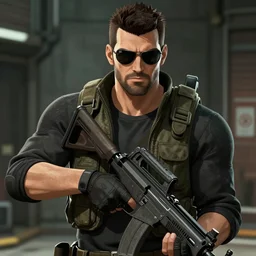 a photo of gman from half life 2 in the style of anime, high quality, detailed, hd