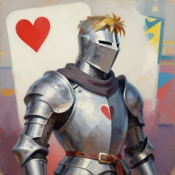 greg manchess portrait painting of partially armored knave of hearts from alice in wonderland as overwatch character, medium shot, asymmetrical, profile picture, organic painting, sunny day, matte painting, bold shapes, hard edges, street art, trending on artstation, by huang guangjian, gil elvgren, ruan jia, randy vargas, greg rutkowski