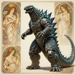 Ultra realistic illustration, godzilla vs mechagodzilla, cyberpunk, sci-fi, fantasy, intricate, elegant, highly detailed, digital painting, artstation, concept art, smooth, sharp focus, illustration, art by orai yoshinori and greg rutkowski and alphonse mucha