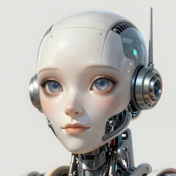 a magical mechanical robot head, highly detailed, digital painting, smooth, sharp, beautiful face, expressive eyes, art by greg rutkowski