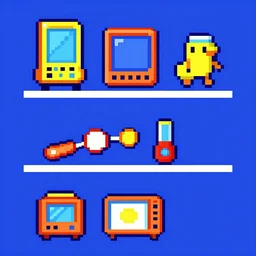 3 2 - bit pixel art, vibrant pixel art, 1 9 9 5 video game