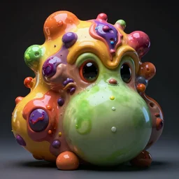 madness creature, bloated, fluid, smooth, organic, crazy, bright, colours, tumours, high contrast, sharpness, dramatic, very detailed, intricate, by herge and van gogh and franquin and botticelli and renoir