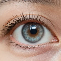 macro shot of a human eye, high definition