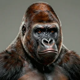 scifi portrait of a gorilla that looks like kanye west. McGinnis, pulp comic style, circa 1958, photorealism