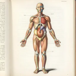 anatomy textbook scientific anatomical illustration, made by Wenceslas Hollar in vintage Victorian England colourised print style