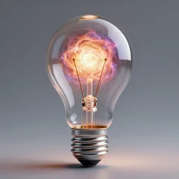 complex 3 d hyper realistic smooth ultra sharp render of the big bang, inside a light bulb, intricate digital art, art gem, trending artstation, elegant, aesthetically pleasing, detailed picture, concept art, product placement, 8 k, by michelangelo
