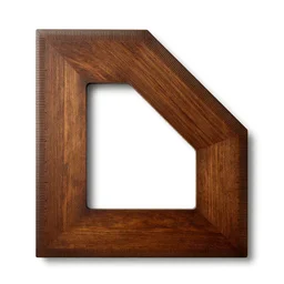 lacquered carpenter's square, studio product photography, isolated on a pure white background, centered, entire object in frame, sharp focus, soft studio lighting