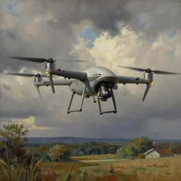 thomas kinkade drawing of a predator drone