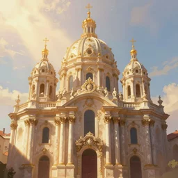 baroque saint chapelle, ethereal, awe, c 4 d, concept art, warm tones, colerful, sacred, soft lines, artstation, god ray, ornate, cgsociety, minimalist composition